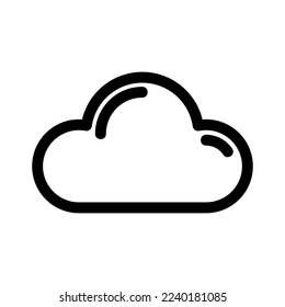 cloud icon or logo isolated sign symbol vector illustration - high quality black style vector icons

