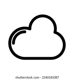 cloud icon or logo isolated sign symbol vector illustration - high quality black style vector icons

