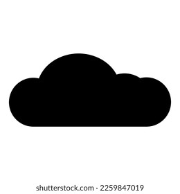 Cloud-Symbol oder Logo einzeln auf Zeichen, Vektorgrafik - hochwertige Vektorsymbole in schwarzem Stil