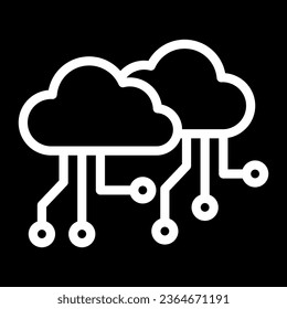 Cloud icon or logo isolated sign symbol vector illustration - Collection of high quality black style vector