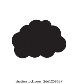 Wolken-Symbol oder Logo einzelne Zeichen Symbol Vektorgrafik - qualitativ hochwertige schwarze Stil Vektorsymbole.