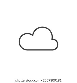 Cloud icon Logo symbol outline set