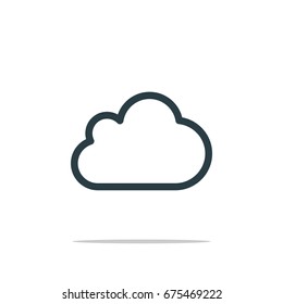 Cloud Icon Logo Template Illustration Design. Vector EPS 10.