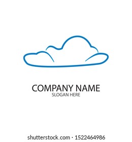 cloud icon logo vector and template