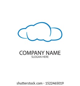 cloud icon logo vector and template