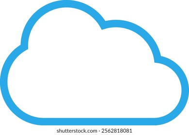 Cloud icon (cloud mark) illustration.