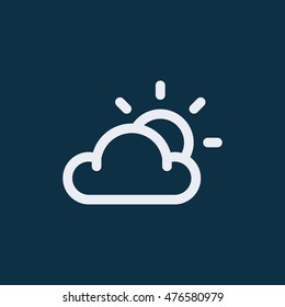 Cloud icon, Meteorology weather icon