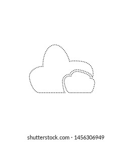Cloud icon. Mobile data system symbol