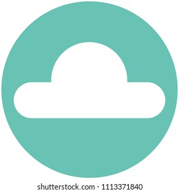 Cloud icon on white background vector illustration flat desing