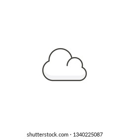 cloud icon on a white background