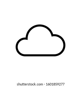 Cloud icon on white background