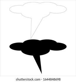 cloud icon on a white background