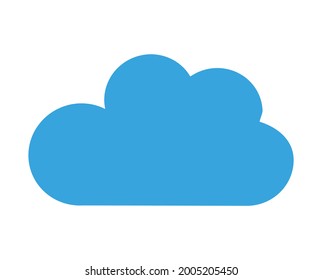 icono de nube en fondo blanco
