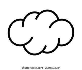 cloud icon on white background