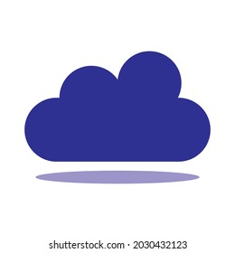 Cloud-Symbol auf weißem Hintergrund. Flaches Design. EPS10-Vektor.