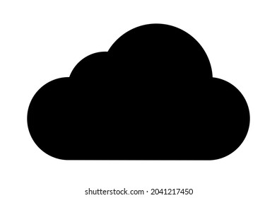 icono de nube en fondo blanco