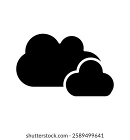 Cloud icon on white background