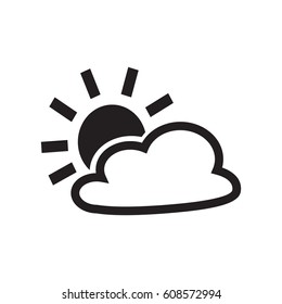 cloud icon on the white background