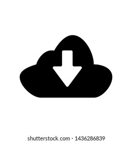 Cloud icon. Online hosting sign