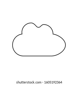 Cloud icon. Online server symbol. Logo design element
