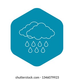  Cloud icon. Outline illustration of cloud vector icon for web