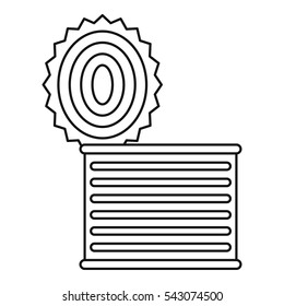  Cloud icon. Outline illustration of cloud vector icon for web