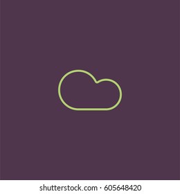 Cloud icon in outline style
