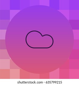 Cloud icon in outline style