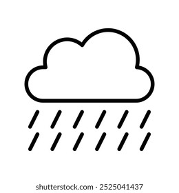 cloud icon. Outline style design isolated on white background