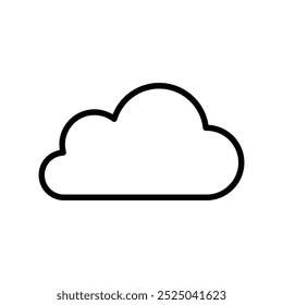 cloud icon. Outline style design isolated on white background