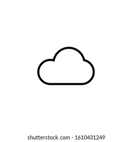Cloud Icon in outline style on white background