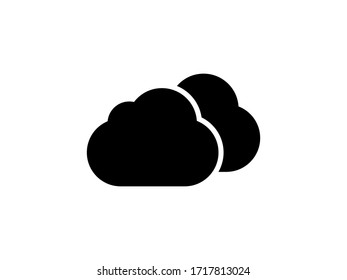 Cloud icon. Outline thin line flat illustration. Modern cloud icon vector. Data and weather concept, cloud isolated icon