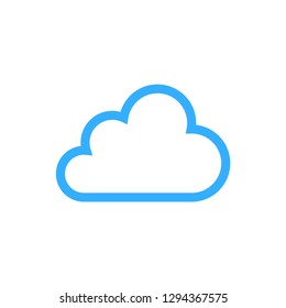 cloud icon outline vector