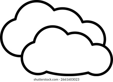 Cloud Icon Outline Vector Illustration