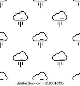 cloud icon pattern. Seamless cloud pattern on white background.