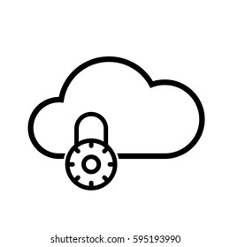 Cloud icon. Protection