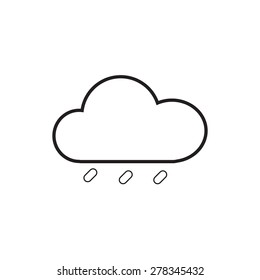 Cloud icon, rain