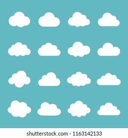 Cloud icon set