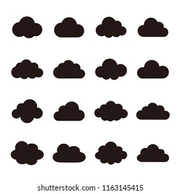 Cloud icon set