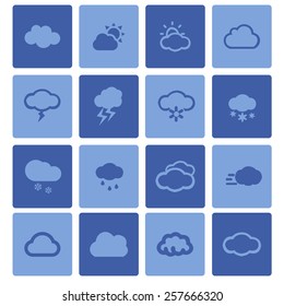 cloud icon set