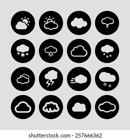 cloud icon set
