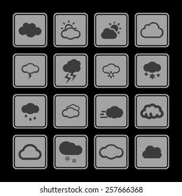 cloud icon set