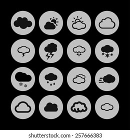 cloud icon set