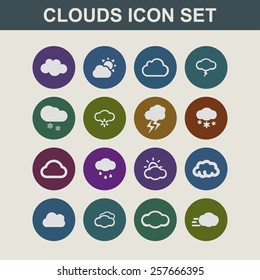 cloud icon set