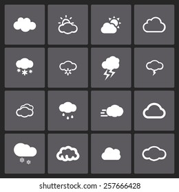 cloud icon set