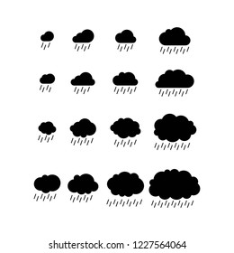 cloud icon set, icons vector eps10 editable