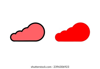 Cloud icon set illustration. cloud sign and symbol