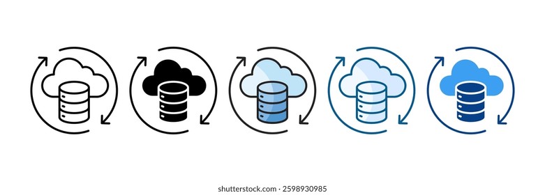 Cloud Icon Set Multiple Style Collection