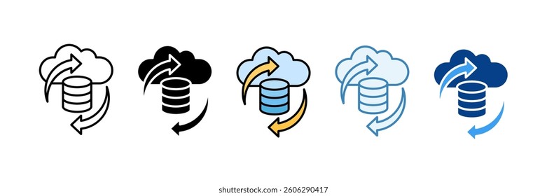 Cloud Icon Set Multiple Style Collection