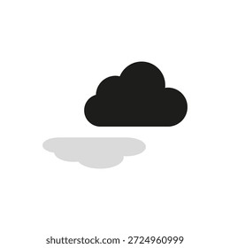Conjunto de iconos de nube. Símbolo de Clima celeste. Vector de atmósfera nublada. Forma de meteorología. EPS 10.
